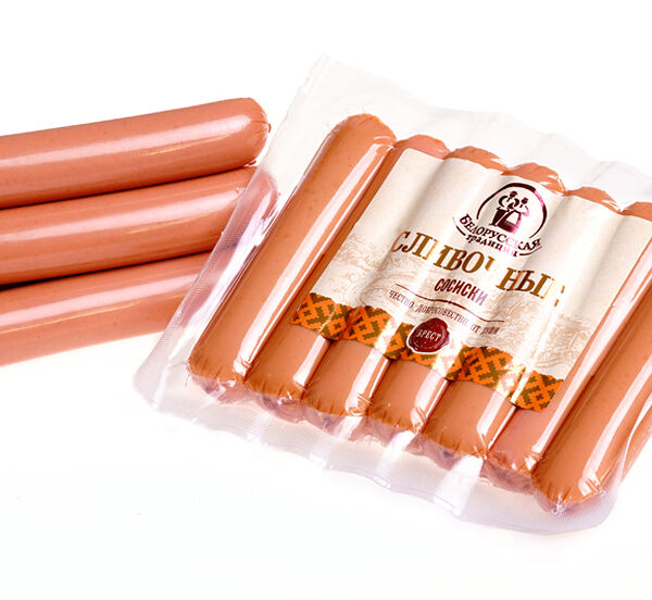 Сосиски молочные белорусская традиция 350г