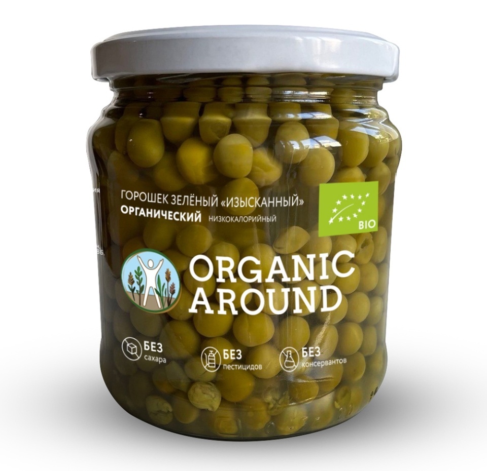 

ORGANIC Зеленый горошек без добавления сахара