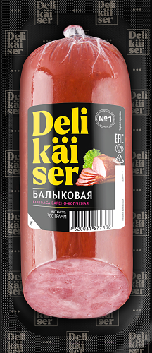 Колбаса Delikaiser Балыковая варено-копченая, 300г