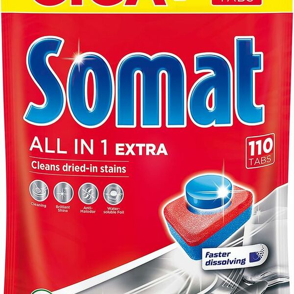 Таблетки для посудомоечных машин Somat All-in-1 110шт