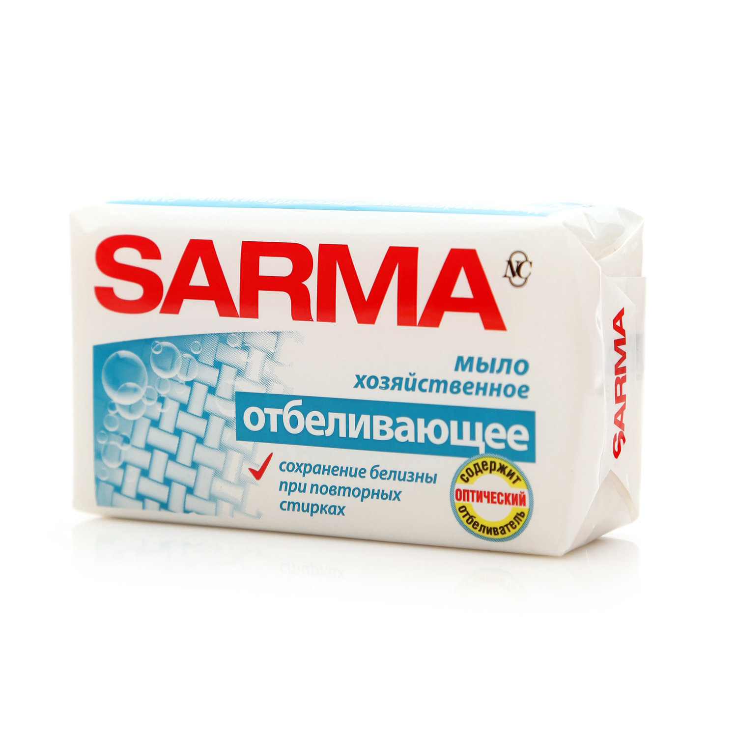 

Мыло хозяйственное Sarma отбеливающее 140 г