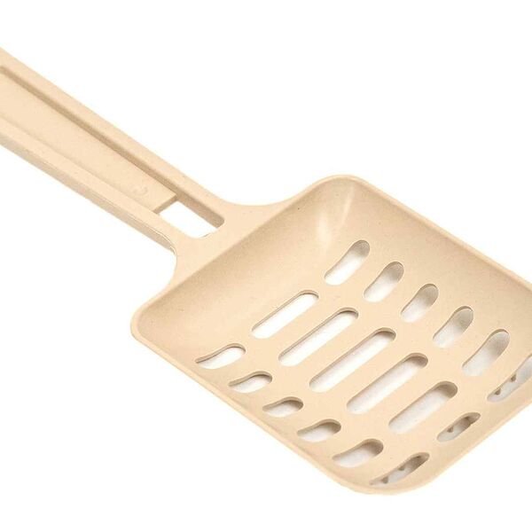 HOMECAT Совок для кошачьего туалета 21х7,5х1,8см бежевый