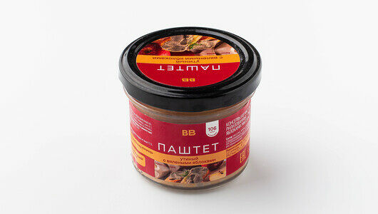 Паштет утиный с вялеными яблоками