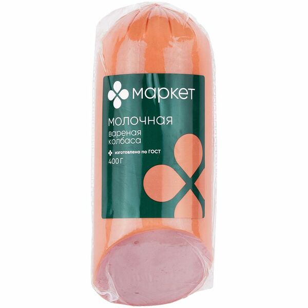 Колбаса Маркет Молочная варёная категории Б, 400г