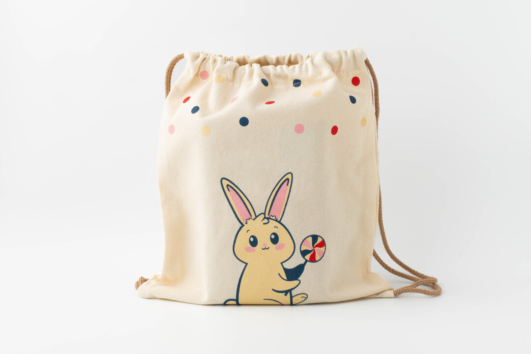 

Сумка малая "Зайчик" беж шнур