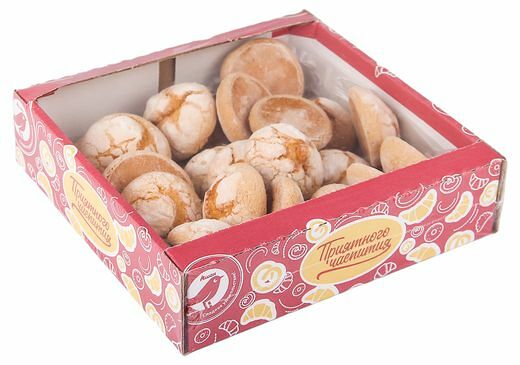 Печенье Ашан Красная птица бисквитное пышное