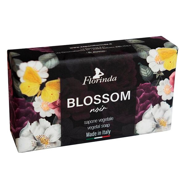 Мыло туалетное Florinda Blossom твердое черные цветы 200 г