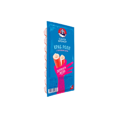 Крабовые палочки "Краб-ролл" с сыром Санта Бремор