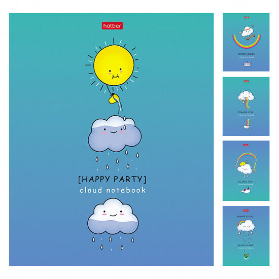 Тетрадь 24л А5 клетка на скобе Приключения маленького облачка 24Т5лтВ1