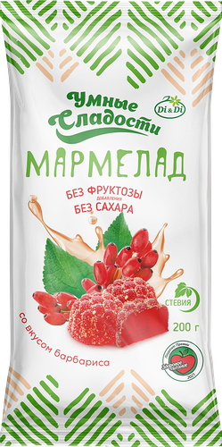 Мармелад Di & Di Умные Сладости желейный без сахара 200 г