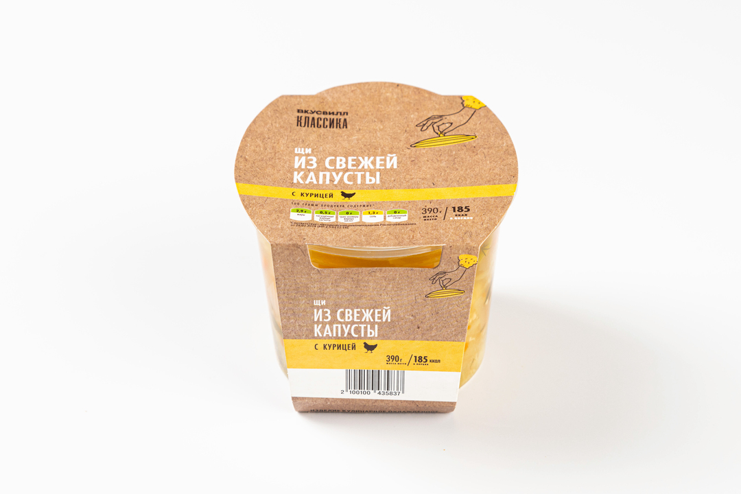 

Щи из свежей капусты с курицей 390 г