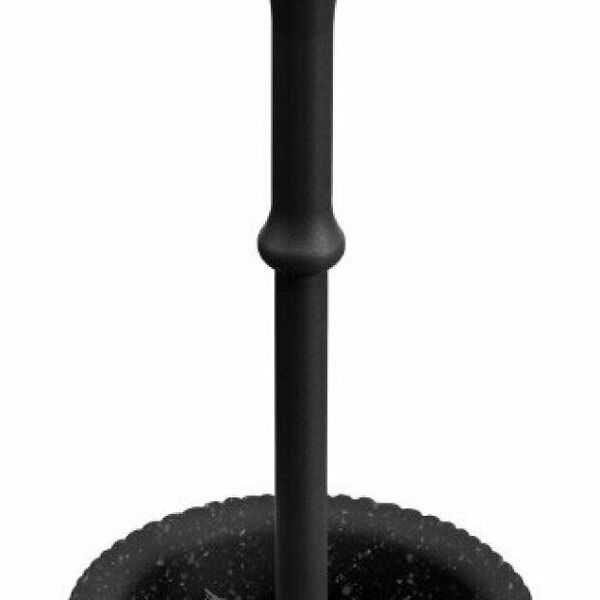 Ершик для унитаза Econova Velvet с подставкой черный гранит