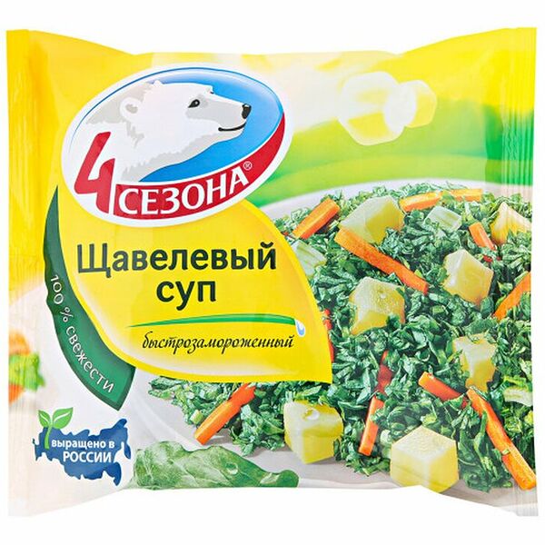 Суп Щавелёвый быстрозамороженный 4 сезона