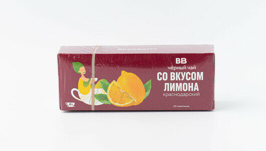 Чай черный со вкусом лимона ВкусВилл Краснодарский