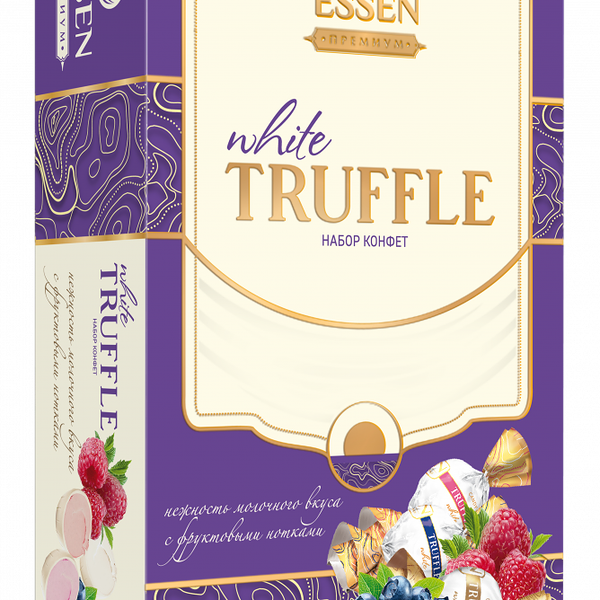Набор конфет Essen Truffle White малина-черника 180 г