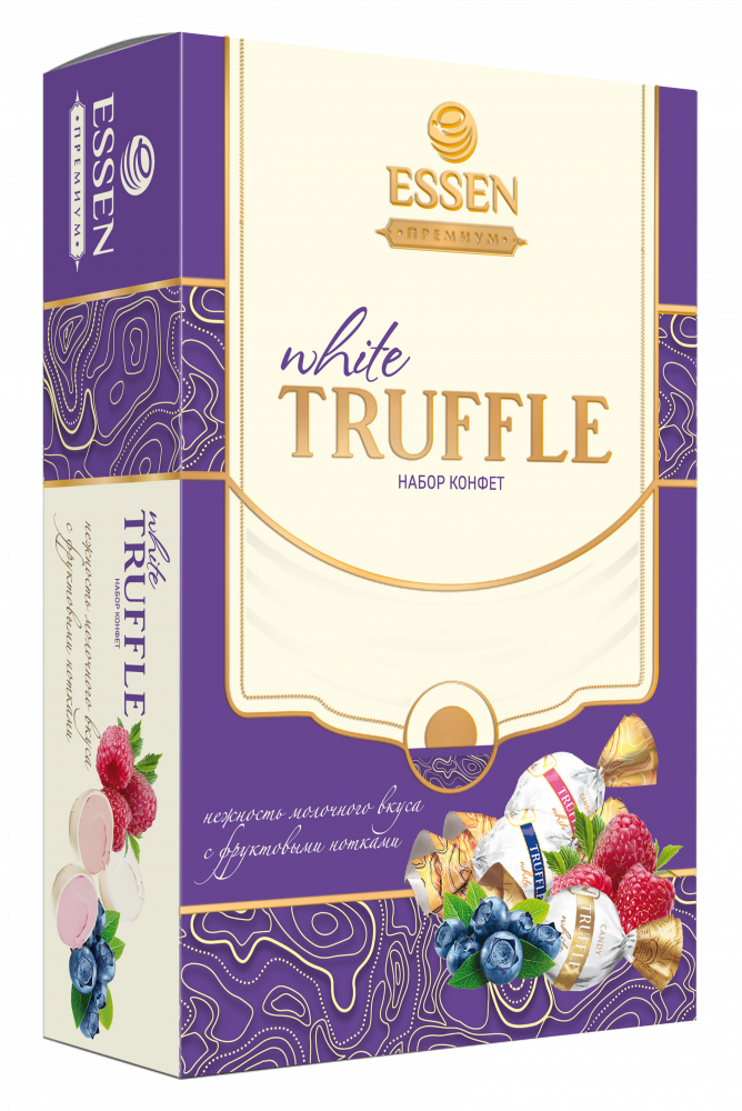 

Набор конфет Essen Truffle White малина-черника 180 г