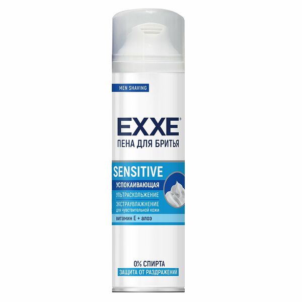 Пена для бритья Exxe Sensitive для чувствительной кожи 200 мл