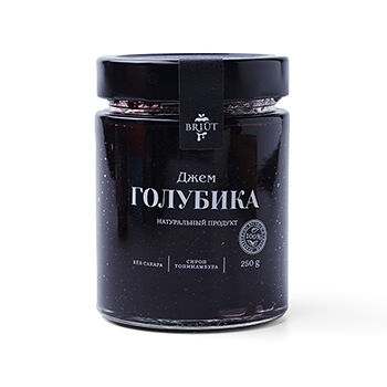 Джем BRIUT Голубика на сиропе из топинамбура 250г, Россия