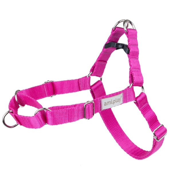 Шлейка регулируемая EASY GO Samba L 55-75 [c , d] x 2,5см Розовый