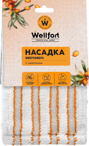 Насадка для швабр Wellfort из микрофибры с нейлоном Облепиха