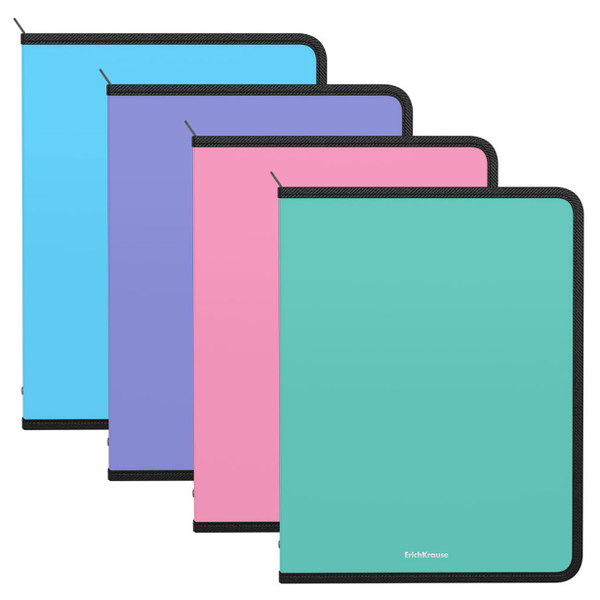 Папка для тетрадей на молнии Erich Krause Matt Pastel, A5+, 1 шт в ассортименте