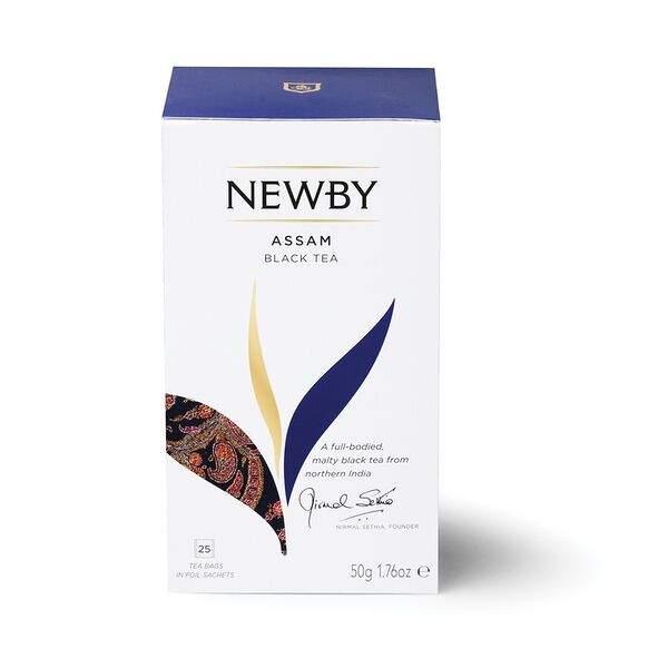 Чай черный Newby Assam в пакетиках, 50г