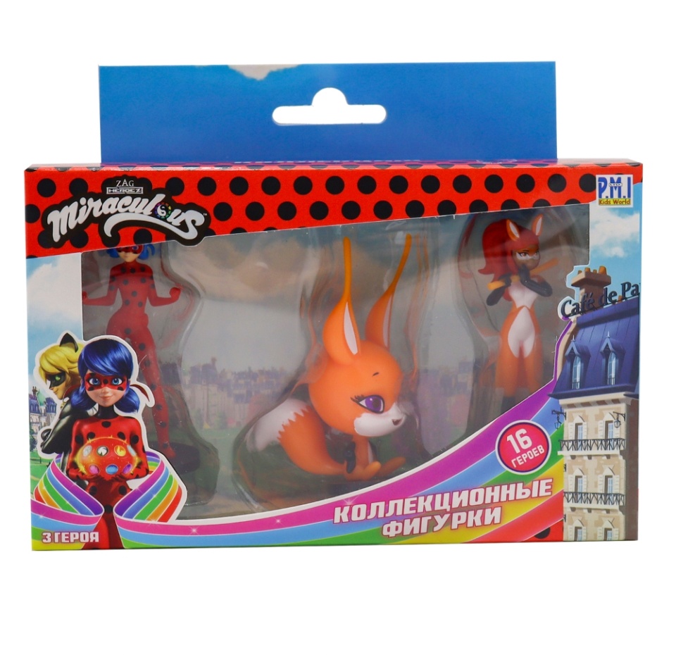 

Фигурки Miraculous Триккс, Рина Руж, Ледибаг 3 шт., Китай
