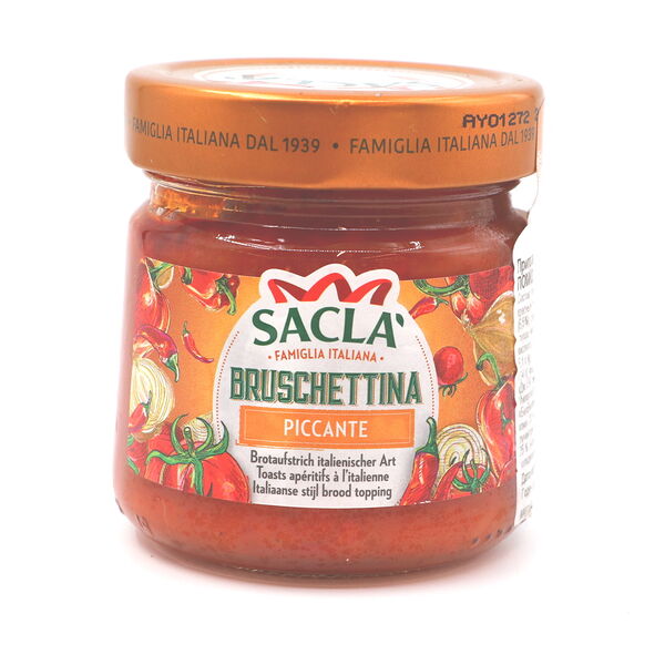 Брускетта из помидоров,перца сладкого и красного лука ст/б 190г Sacla