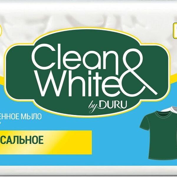 Мыло хозяйственное Duru Clean & White Универсальное