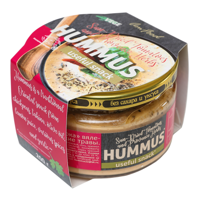 Хумус AmFood вяленые помидоры и прованские травы