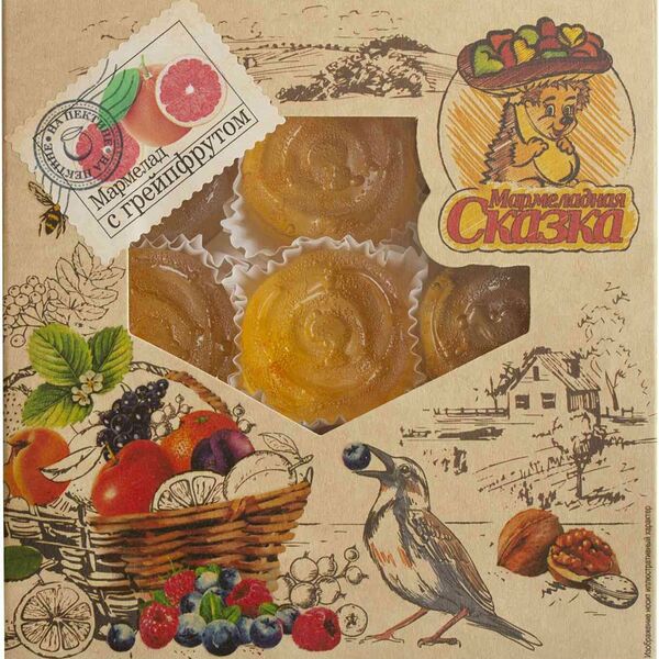 Мармелад желейный формовой Мармеладная сказка с грейпфрутом