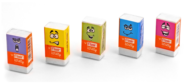 Ластик Flair, 1 шт в ассортименте, 34г