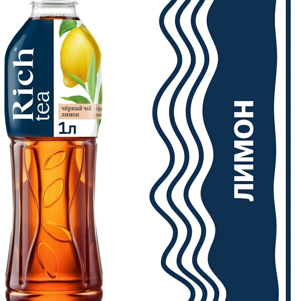 Чай черный Rich Лимон 1л