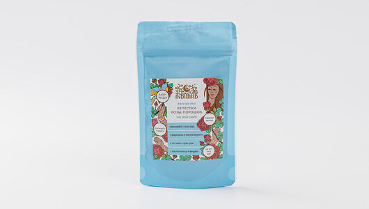 Лепестки розы маска порошок Indibird для лица и тела 