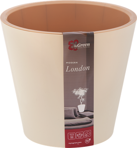 Горшок для цветов INGREEN Фиджи/London d=230мм, вместимость 5 л, 297 г