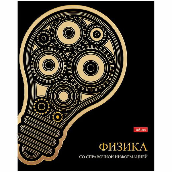 Тетрадь Hatber Физика Золотые Детали А5 в клетку, 46л