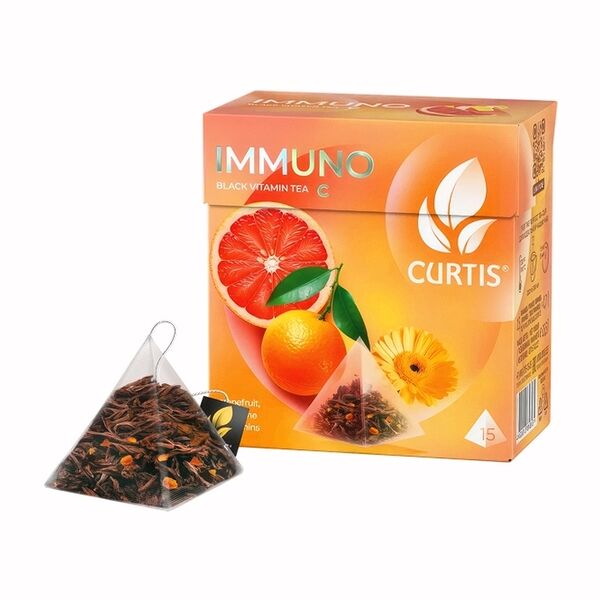 Чай черный CURTIS Immuno ароматизированный, 15п*1,7г