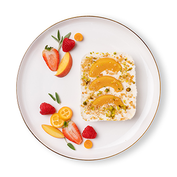 

Каша гурьевская запеченная с персиком и фисташками От бренд-шефа АВ вес