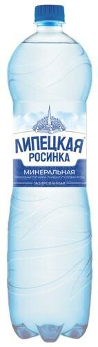 Вода минеральная Липецкая газированная 1.5 л