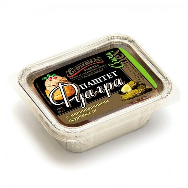 Паштет Фуа-гра Егорьевская КГФ с маринованными огурчиками