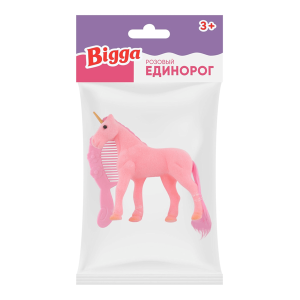 Набор игровой Bigga Розовый единорог, 2 предмета
