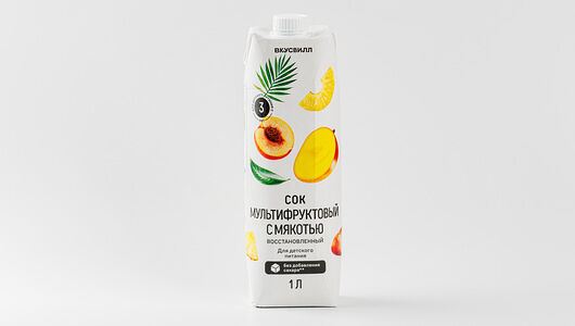 Сок мультифруктовый с мякотью восстановленный