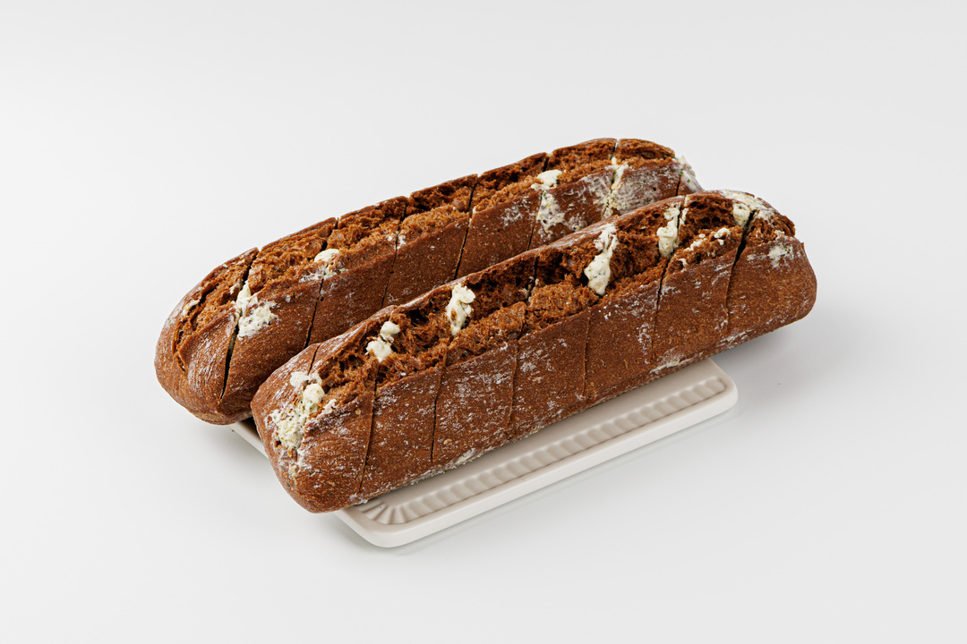 

Выпекаем дома Багет ржаной с чесноком замороженный 2 шт 360 г