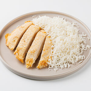 Рис Вкусвилл с куриной бризолью