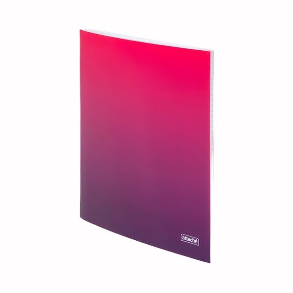 Тетрадь общая Attache Градиент А5 48 листов в клетку на скрепке Малиновая