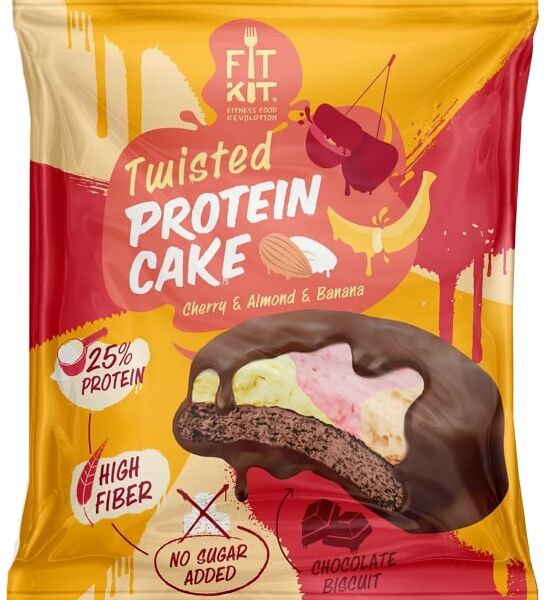 Печенье Fit Kit протеиновое Вишня-Миндаль-Банан 70г
