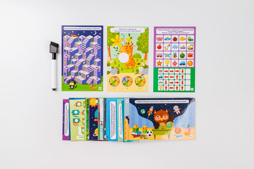 

Игра развивающая Десятое королевство Пиши-стирай Внимание и логика