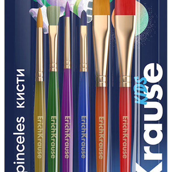 Кисти Набор 6шт ТМ Erich Krause (Эрих Краузе)