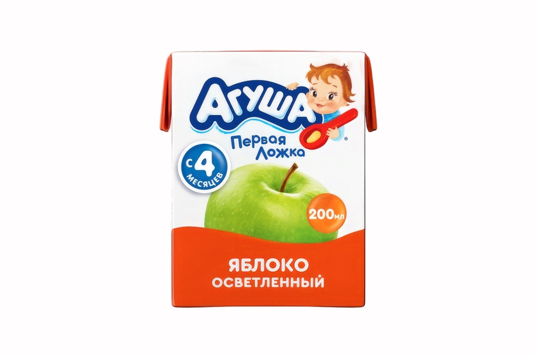 

Сок детский яблочный Агуша 200 мл, с 4 месяцев