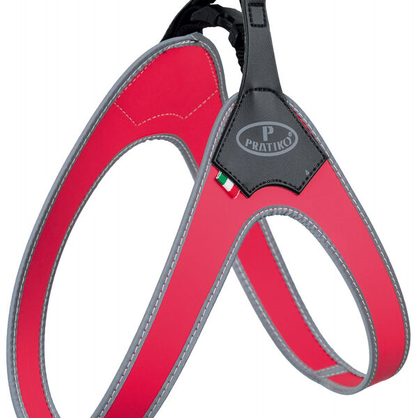 Шлейка для собак Pratiko, XXS-XS, обхват груди 35 см, красная